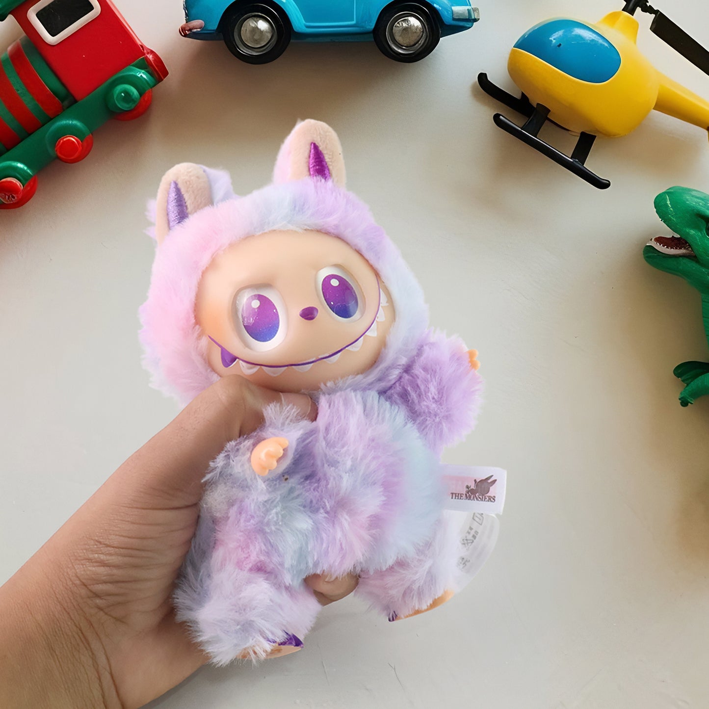 Light Purple Rare Labubu Keychain With Hook Colorful Light Purple (1 Pc)