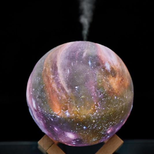 3d 2 In 1 Led Printed Moon Lamp Aroma Diffuser (1 Pc)
