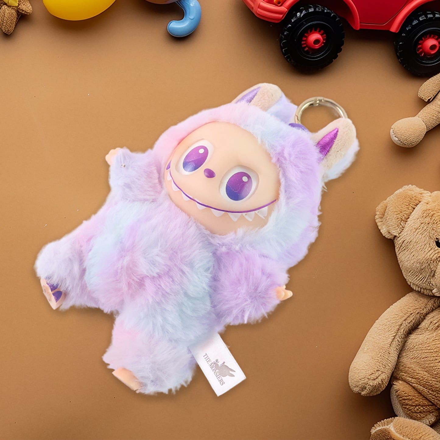 Light Purple Rare Labubu Keychain With Hook Colorful Light Purple (1 Pc)