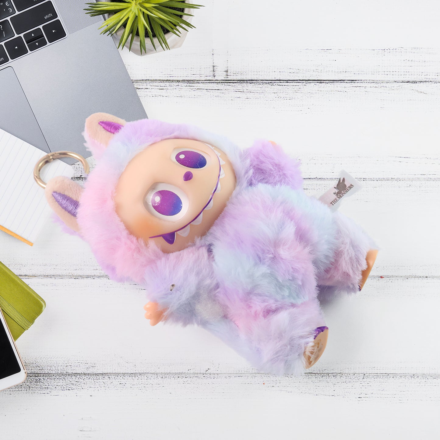 Light Purple Rare Labubu Keychain With Hook Colorful Light Purple (1 Pc)